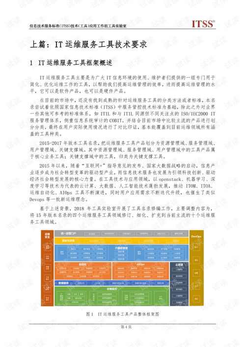 中国信息技术服务运维工具名录 数字化转型的关键支撑